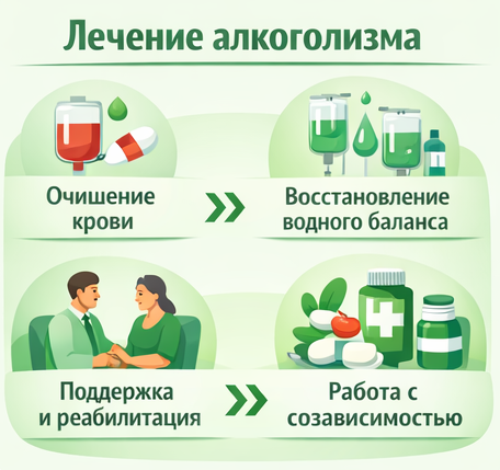 лечение алкоголизма в Георгиевске этапы